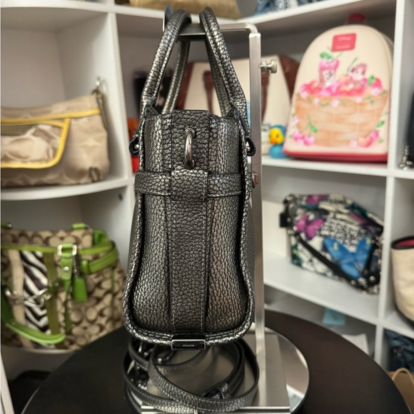 Coach Swagger Gunmetal Pebbled Leather Bag - Picture 4 of 11